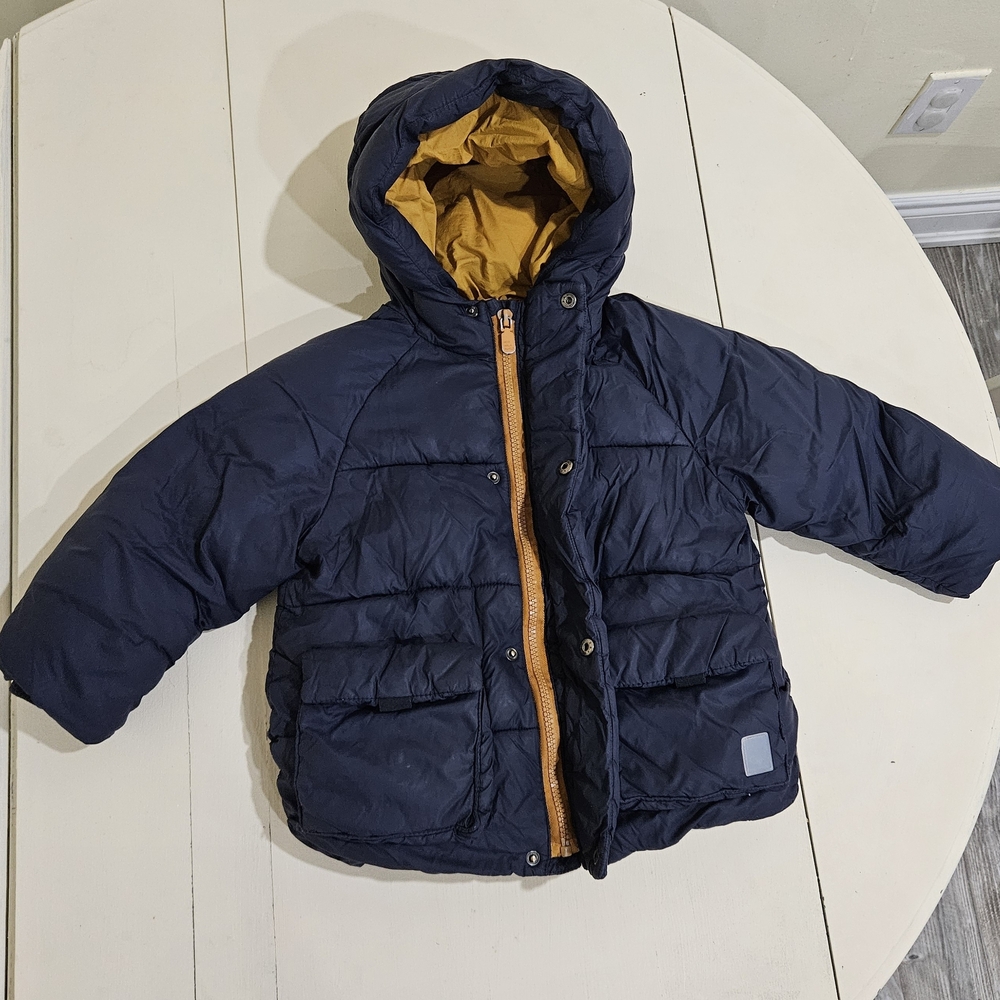 Zara 2-3T Navy Winter Jacket